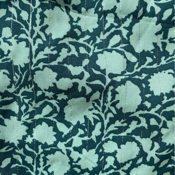 Vineyard Vines Teal Tonal Sea Floral Pull On Shorts, XXS - Picture 7 of 9